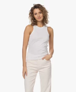 Róhe Car Ribgebreide Katoenen Tanktop - Wit