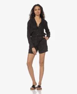 James Perse Linnen Playsuit - Zwart -Kleding Series Winkel 230404 51a321e2 8c4a 46b0 9785 4e6bd282a617