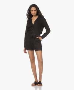 James Perse Linnen Playsuit - Zwart -Kleding Series Winkel 230404 56be75fa b3be 48f7 85e8 134d7a4cb4f6