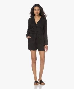 James Perse Linnen Playsuit - Zwart -Kleding Series Winkel 230404 6a144f80 4343 4703 99b8 7090549c9c10