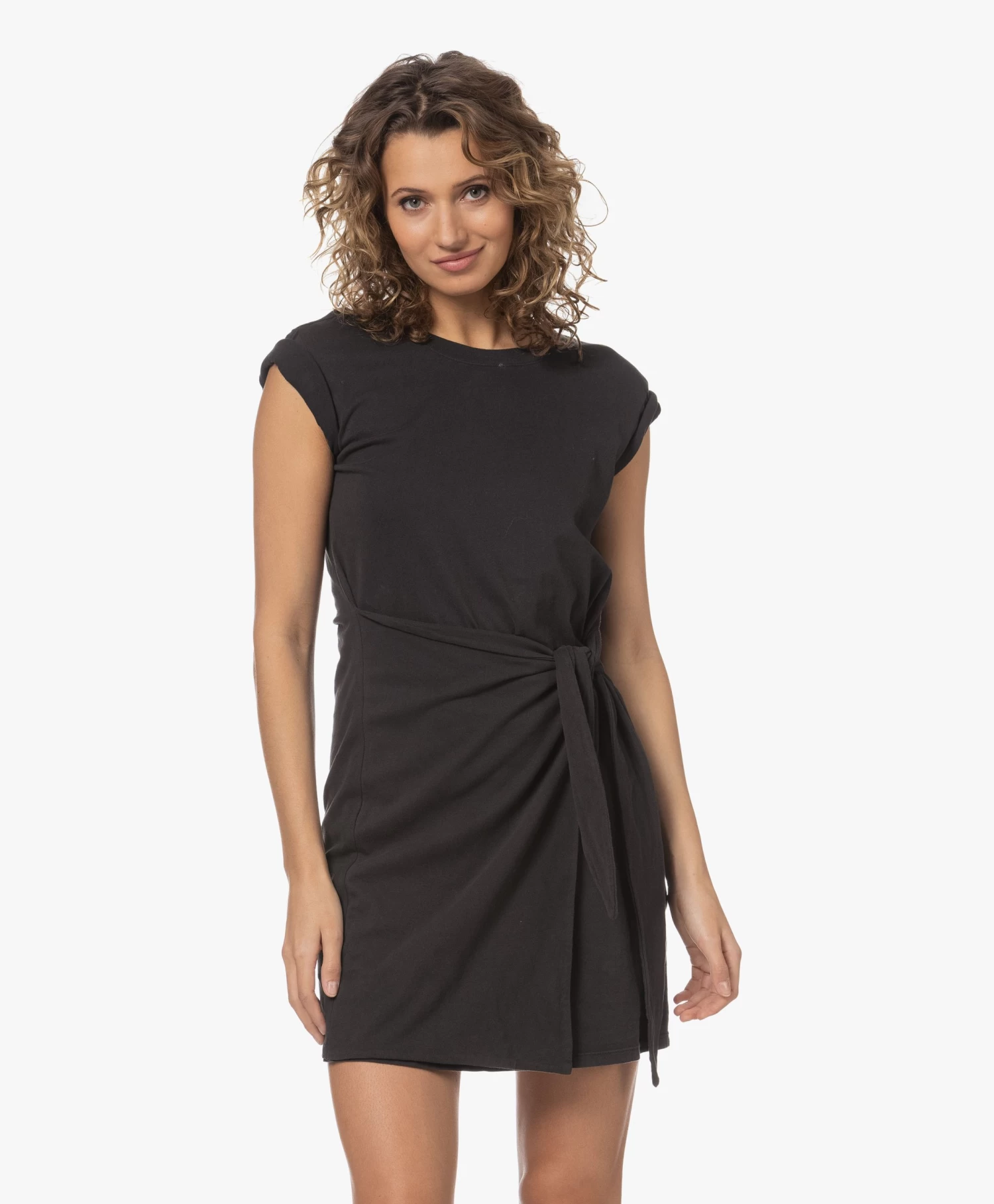 Rails Edie Jersey Jurk Met Strikdetail - Vintage Zwart 12 Rails Edie Jersey Jurk Met Strikdetail - Vintage Zwart - Afbeelding 12