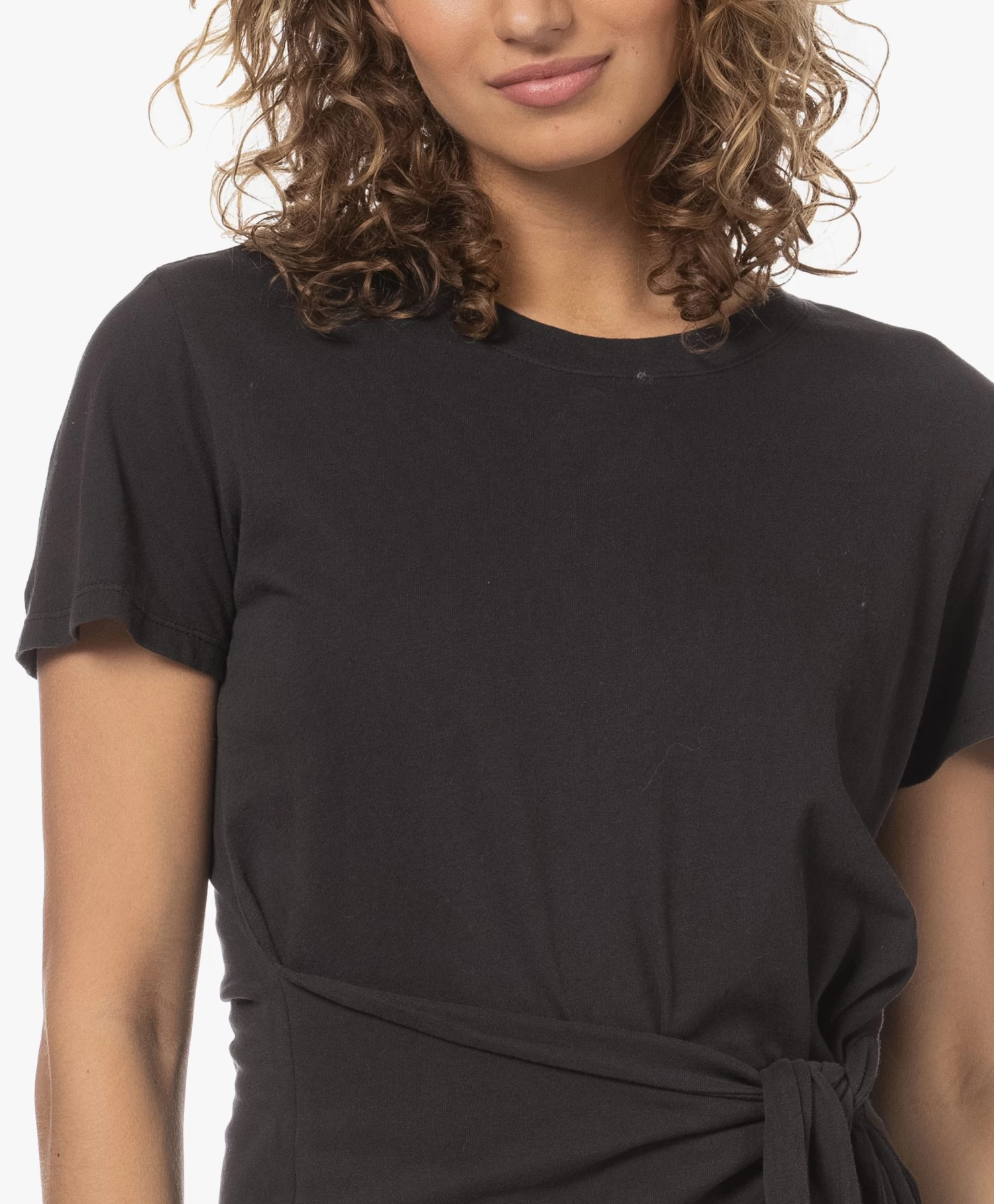 Rails Edie Jersey Jurk Met Strikdetail - Vintage Zwart 7 Rails Edie Jersey Jurk Met Strikdetail - Vintage Zwart - Afbeelding 7