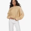 Viveh Lolite Satijnen Plissé Blouse - Warm Sand