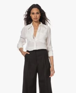 Equipment Rhodora Western Gewassen Zijden Blouse - Nature White -Kleding Series Winkel 230411 55dba0ed 0c65 4f5f bf52 59441ef57d8d