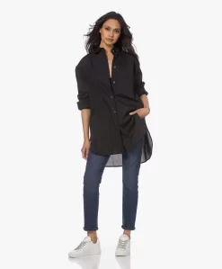 Gai+Lisva Rosa Bio Poplin Overhemd - Zwart -Kleding Series Winkel 230418 3dbff221 6153 43bf 9e51 d94fffd829c6 scaled