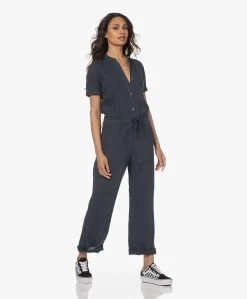 James Perse Linnen Korte Mouwen Jumpsuit - Blue Oil -Kleding Series Winkel 230418 438a6a74 0c55 436b b836 8962d0b430be