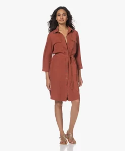 Plein Publique La Chris Tencel Blousejurk - Burned Red -Kleding Series Winkel 230418 8ea29f0b 4d6b 4069 94f1 26d4af5171c0 scaled