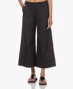 By Malene Birger Luisa Poplin Culotte - Zwart