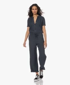 James Perse Linnen Korte Mouwen Jumpsuit - Blue Oil -Kleding Series Winkel 230418 b22c1b80 8af4 431d 8ca3 2d7ff201ed89