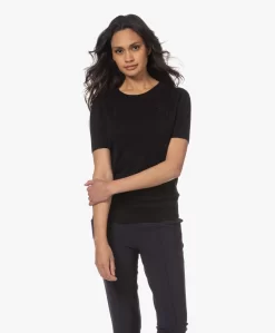 Plein Publique La Femme Pointelle Korte Mouwen Trui - Zwart -Kleding Series Winkel 230418 b5b9e029 76b6 4750 92ac 70a4dae86fa0 scaled