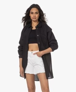 Gai+Lisva Rosa Bio Poplin Overhemd - Zwart -Kleding Series Winkel 230418 cd2a8f93 d523 403d a423 626185df9e77