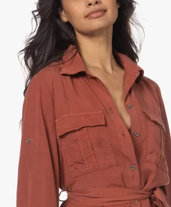 Plein Publique La Chris Tencel Blousejurk - Burned Red -Kleding Series Winkel 230418 f129836c 96bf 401e 923b f616dbd6597d scaled