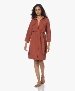 Plein Publique La Chris Tencel Blousejurk - Burned Red -Kleding Series Winkel 230418 feea285a 543d 4d3f b4be a79a1c205aa7 scaled