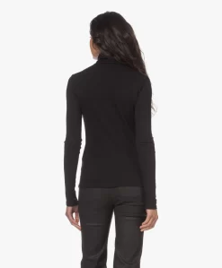 Vince Essential Pima Katoenen Colshirt - Zwart -Kleding Series Winkel 230424 514d289e 1ca7 4433 a951 29b321340f2e scaled