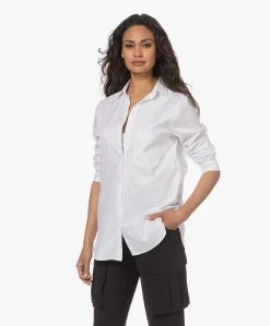 Woman By Earn Froukje Katoenmix Stretch Poplin Overhemdblouse - Wit -Kleding Series Winkel 230424 66481316 6403 4153 8f6b 418c5bfe8f01