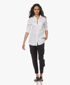 Woman By Earn Froukje Katoenmix Stretch Poplin Overhemdblouse - Wit -Kleding Series Winkel 230424 86c05aa7 766b 4e16 9351 571e8b02dc08