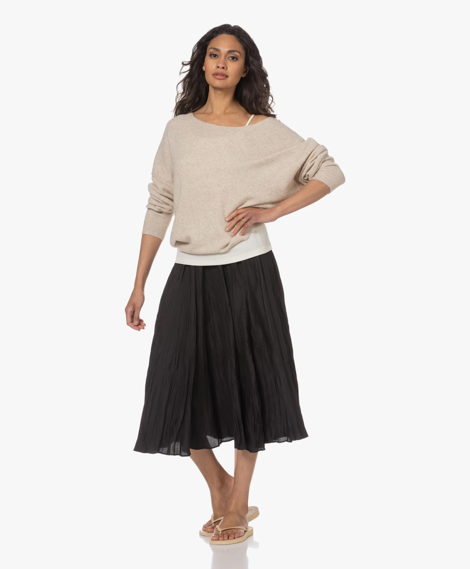 Sleepers Tapered Teenslippers Van Natuurlijk Rubber - Beige 4 Sleepers Tapered Teenslippers Van Natuurlijk Rubber - Beige - Afbeelding 4