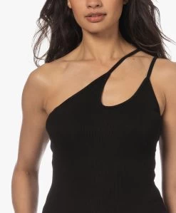 Enza Costa Asymmetrische Rib Jersey Top Met Zijde - Zwart -Kleding Series Winkel 230425 bf2c5549 3ec5 409e 96d4 f12d148b187c