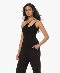 Enza Costa Asymmetrische Rib Jersey Top Met Zijde - Zwart -Kleding Series Winkel 230425 c117b3f4 2000 431a 98d8 ded7200e4ca0