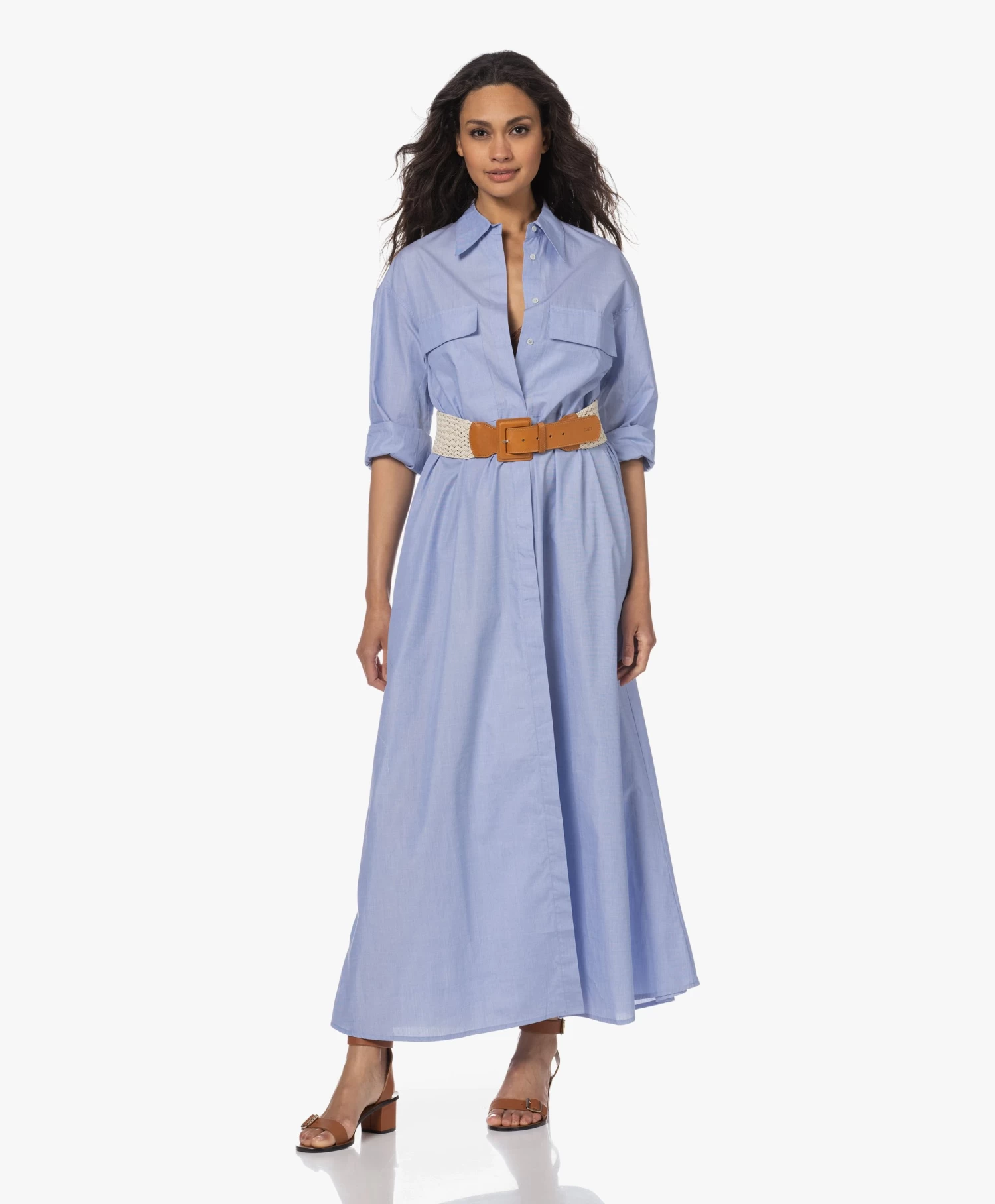 Closed Gevlochten Katoenen Riem - Ecru/Camel 2 Closed Gevlochten Katoenen Riem - Ecru/Camel - Afbeelding 2