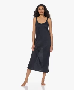 Hanro Katoen-Modal Jersey Nachthemd - Midnight