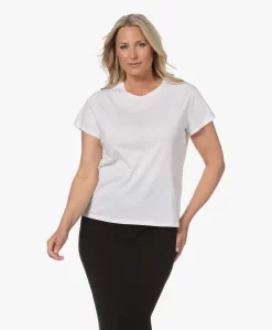 Filippa K Bio-Katoenen Korte Mouwen T-Shirt - Wit -Kleding Series Winkel 230502 0c32dc19 5429 4ffc 8355 ff769ba92d49 scaled