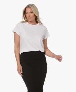 Filippa K Bio-Katoenen Korte Mouwen T-Shirt - Wit