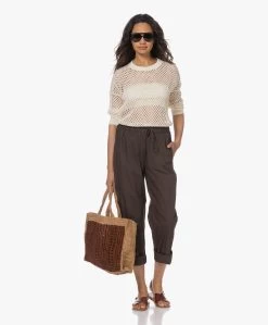 Gai+Lisva Astrid Poplin Pull-On Broek - Mulch -Kleding Series Winkel 230504 8abe5ce8 7c26 4769 8195 b5cec0db700c