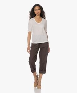 Gai+Lisva Astrid Poplin Pull-On Broek - Mulch -Kleding Series Winkel 230504 987b51a0 f856 4e4f 9599 59ae4d607e13