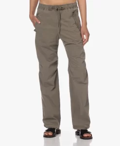 James Perse Supima Stretch Poplin Parachute Broek - Ammo Pigment