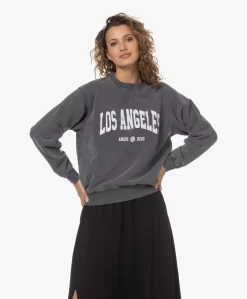 Anine Bing Ramona Los Angeles Print Sweatshirt - Washed Black -Kleding Series Winkel 230508 824e741e 102d 40ba bbcf c5b863f981a9 scaled