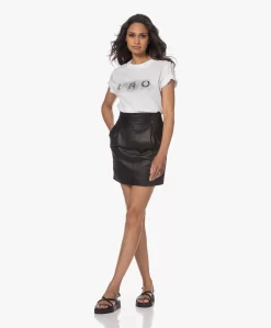 Iro Treci Lamsleren Mini Rok - Zwart -Kleding Series Winkel 230516 5cde8887 e76e 49ae 9467 bcab8de3b64b scaled