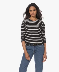 Closed Gestreepte Double-Face Longsleeve - Zwart/Ivoor -Kleding Series Winkel 230516 681053a5 5cfa 41d4 9a4c 5b06f79b40b7 scaled