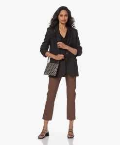 By Malene Birger Florentina Leren Broek - Dark Tan -Kleding Series Winkel 230516 9f82650f 49dc 4d17 9450 467c339ff2d4
