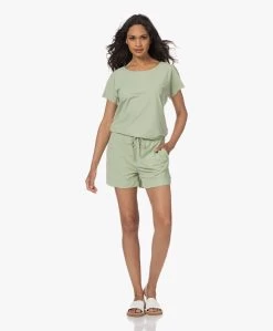 Japantky Benji Light Travel Jersey Playsuit - Vintage Green