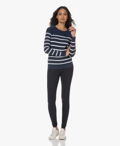Plein Publique L'Elisa Gestreepte Trui Met Zijde - Navy/Ivoor -Kleding Series Winkel 230517 bf29576a f2b8 4cfd bc49 5f5ceb6b7d9f