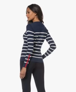 Plein Publique L'Elisa Gestreepte Trui Met Zijde - Navy/Ivoor -Kleding Series Winkel 230517 cb9b86db 045f 4358 abbd 59eaaeef7aee