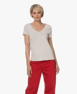 American Vintage Sonoma Slub Jersey T-Shirt - Polar Melange