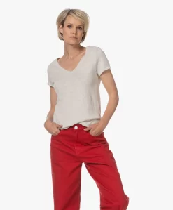 American Vintage Sonoma Slub Jersey T-Shirt - Polar Melange -Kleding Series Winkel 230523 d749bdc3 66d7 4cb8 b289 7b5f80620888 scaled