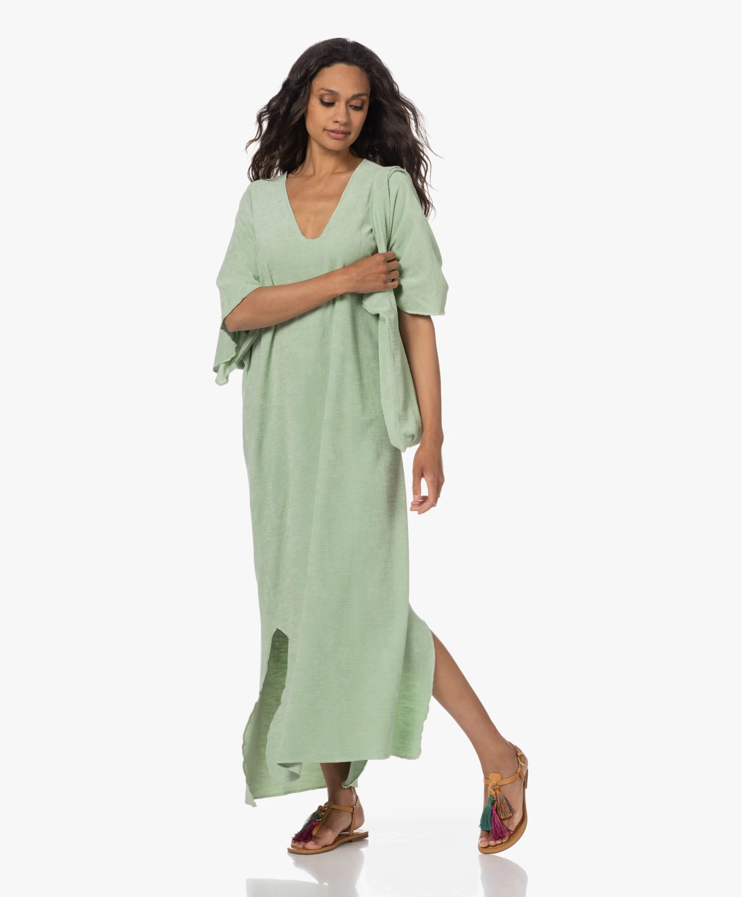 Speezys Amsterdam Kaftan No.1 - Smoke Green 2 Speezys Amsterdam Kaftan No.1 - Smoke Green - Afbeelding 2