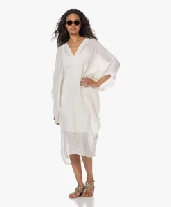 Su Paris Bahia Katoenen Kaftan Met Streepstructuur - Off-White -Kleding Series Winkel 230524 42975134 6965 4d41 a2b4 9e096042c565 scaled