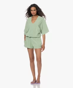 Speezys Amsterdam Badstof Jersey Kaftan Top - Smoke Green -Kleding Series Winkel 230524 6a443baf 05a7 4b0f 9612 374780e1e836 scaled
