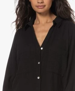 Rails Lauren Katoenen Mousseline Overhemd - Zwart -Kleding Series Winkel 230524 8c9806a3 159f 4d8e 9b0c f9ab4b6f6bbf