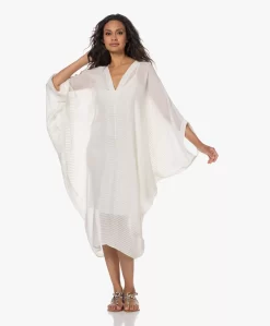 Su Paris Bahia Katoenen Kaftan Met Streepstructuur - Off-White -Kleding Series Winkel 230524 afdd2853 4ec1 435e 846b abf98ed53d76 scaled
