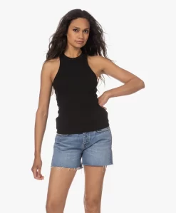 Anine Bing Eva Rib Jersey Tanktop - Zwart