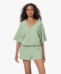 Speezys Amsterdam Badstof Jersey Kaftan Top - Smoke Green -Kleding Series Winkel 230524 e6d153bc aec8 45c3 8e94 28701118e525 scaled