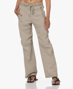 James Perse Supima Stretch Poplin Parachute Broek - String Pigment