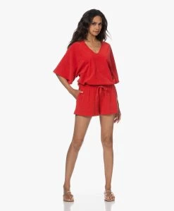 Speezys Amsterdam Badstof Jersey Short - Fire Red -Kleding Series Winkel 230525 35854520 2b94 456d 89ef e3c10eb6e98f