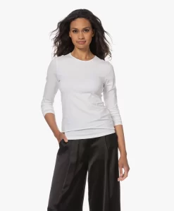 Filippa K Cotton Stretch Longsleeve - Wit -Kleding Series Winkel 230525 4e87714f a3a9 4d0a 9615 c8f02c2005ed scaled