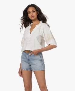 Xírena Janie Geborduurde Katoenen Crêpe Blouse - Off-White -Kleding Series Winkel 230525 842dbc6a 4df1 4e62 9be9 112c72bd2062